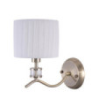 Applique murale Ferlena Verre,Acier,Tissu Antique Bronze