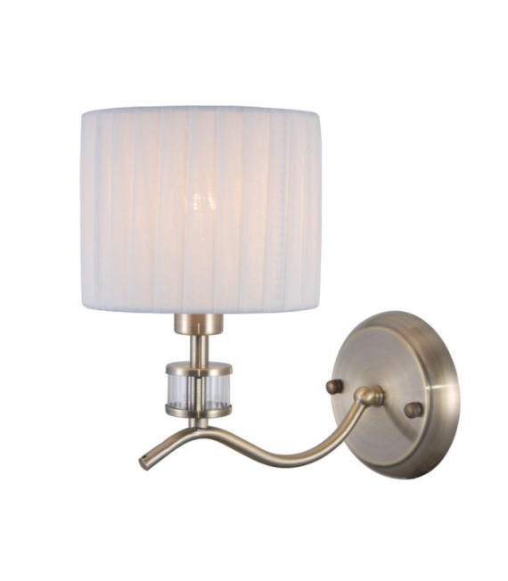 Ferlena wall light Glass, Steel, Fabric Antique Bronze