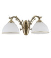 Feneza wall light Glass, steel, aluminum Antique Bronze