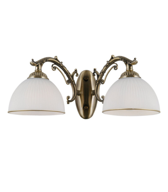Applique murale Feneza Verre,acier,aluminium Antique Bronze