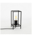 Lampadaire portable Melando Acier Noir Mat