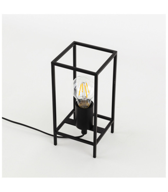 Lampadaire portable Melando Acier Noir Mat
