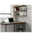 Lampadaire portable Melando Acier Noir Mat