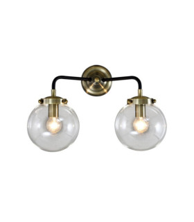 Applique murale Industrial Acier Antique Bronze