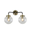 Applique murale Industrial Acier Antique Bronze