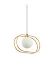 Suspension Grosetta Verre,Acier Noir,Or