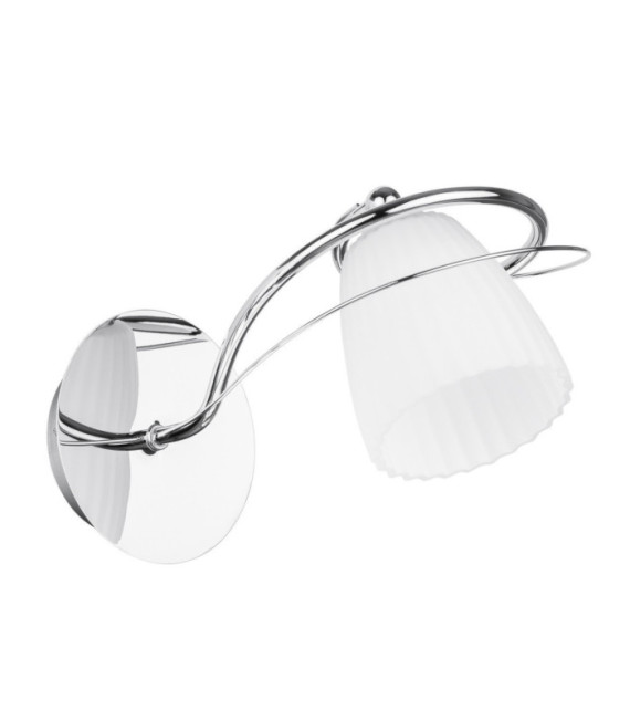Applique murale Tipene Verre,Acier Chrome