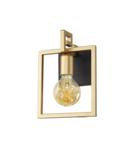 Primero wall light Steel Gold, Matt Black