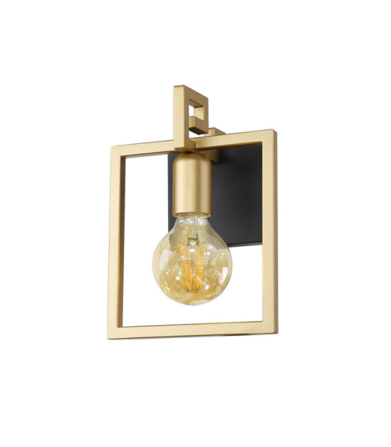 Primero wall light Steel Gold, Matt Black