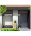 Ortelo sandblasted white exterior wall light