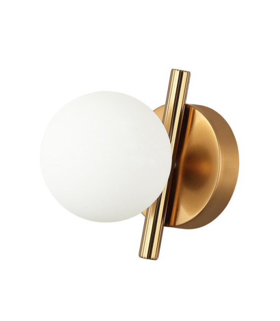 Reverso Wandleuchte Glas, Stahl Messing