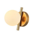 Reverso wall light Glass, Steel Brass