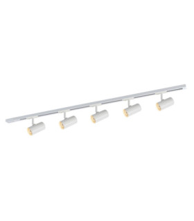 Marvi spotlight bar Plastic, steel, aluminum Matt White