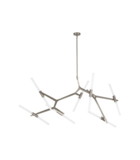 Lámpara colgante Starck Vidrio, acero, aluminio Níquel