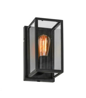 Laverno wall light Glass, metal alloy Matt Black