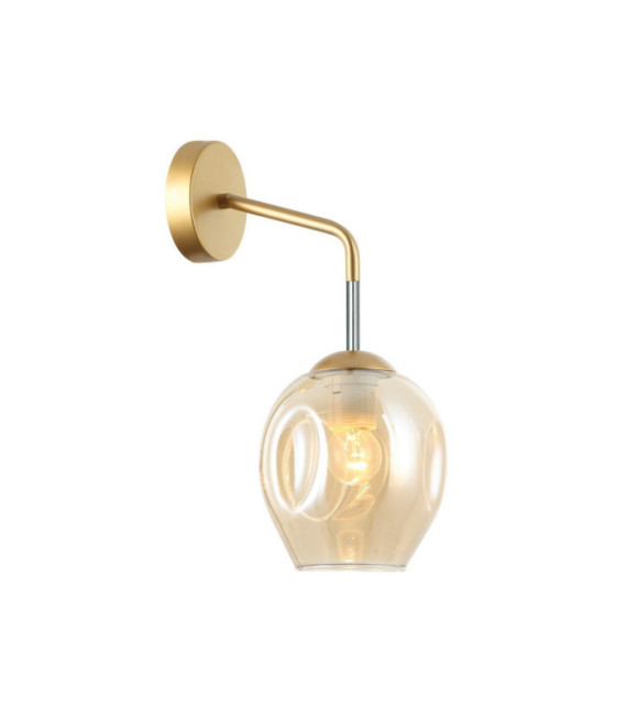 Lampada da parete moderna in acciaio dorato