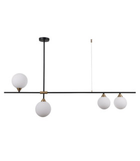 Belmonte Pendant Steel, Black Aluminum, Brass