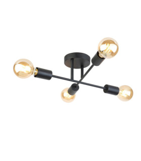 Plafonnier Montico Acier Noir