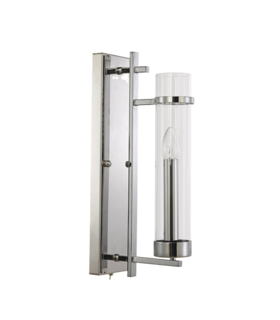 Aspen wall light Glass, Chrome steel