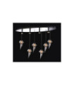 Carlo ceiling light Glass, metal alloy Chrome