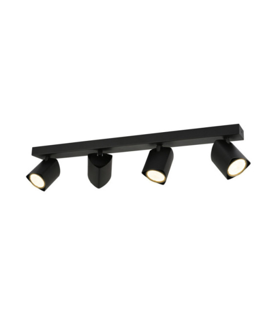 Barre de spots Merusa Acier,Aluminium Noir