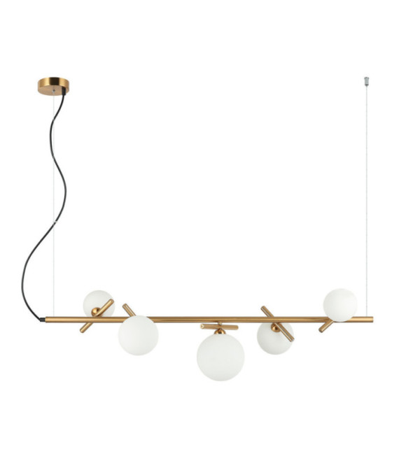 Suspension Reverso Verre,Acier Laiton
