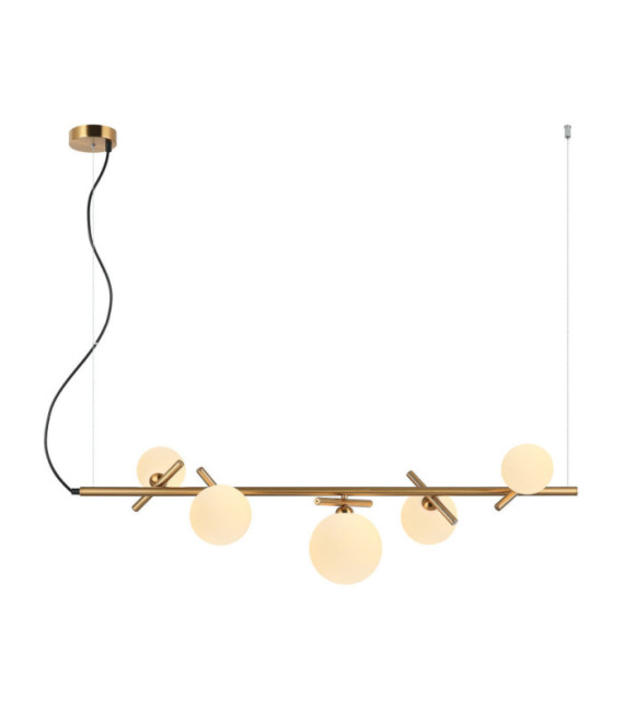 Suspension Reverso Verre,Acier Laiton