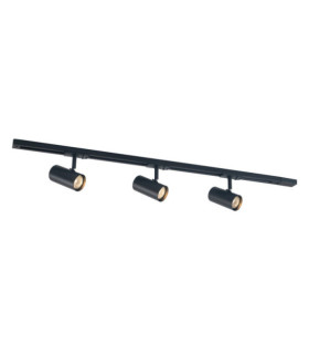 Marvi spotlight bar Plastic, steel, aluminum Matt Black