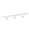 Barre de spots Marvi Plastique,acier,aluminium Blanc Mat