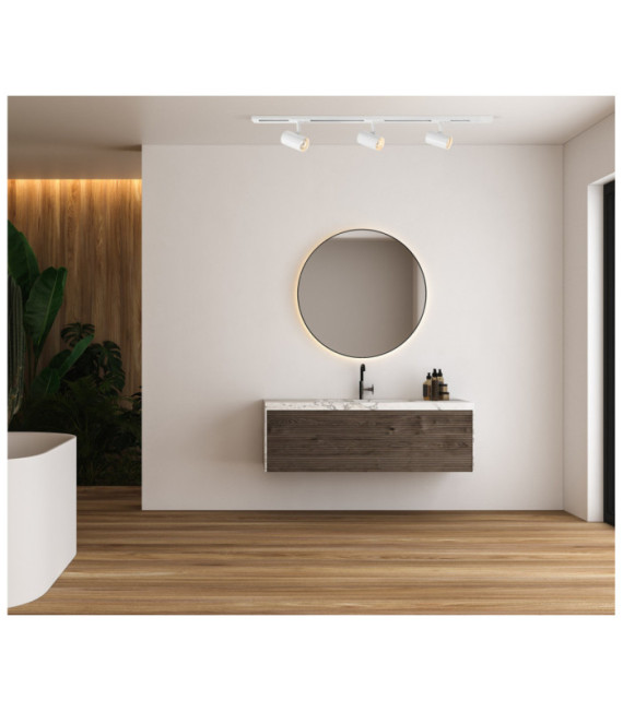 Marvi spotlight bar Plastic, steel, aluminum Matt White