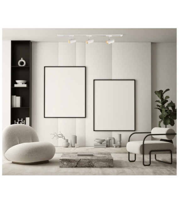 Marvi spotlight bar Plastic, steel, aluminum Matt White