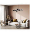 Suspension Molite Verre,Acier Noir