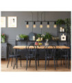 Odivela Suspension Black Steel