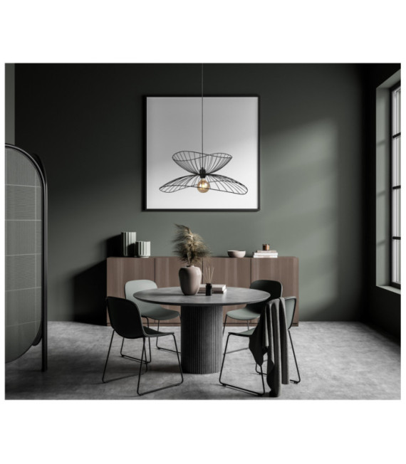 Galia Black Steel Pendant Lamp
