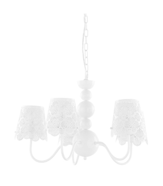 Suspension Arianna Alliage métallique Blanc