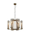 Suspension Aspen Verre,Acier Antique Bronze