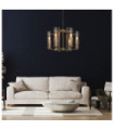Suspension Aspen Verre,Acier Antique Bronze