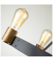 Hinkley pendant light Aged zinc steel and heritage brass