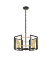 Primero Pendant Steel Gold, Matt Black