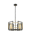 Suspension Primero Acier Or, Noir Mat