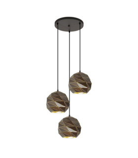 Suspension Palermo Acier Anthracite