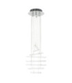 Suspension Spyro Alliage métallique,verre Chrome