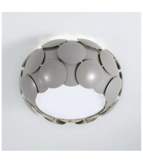 Plafonnier Santina Plastique Gris