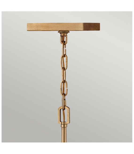 Hinkley pendant light Steel, crystal Aged brass