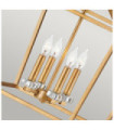 Hinkley pendant light Steel, crystal Aged brass