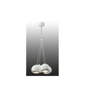 Sferio pendant light Metal alloy White
