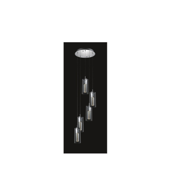 Verizon pendant light Metal alloy, glass Chrome