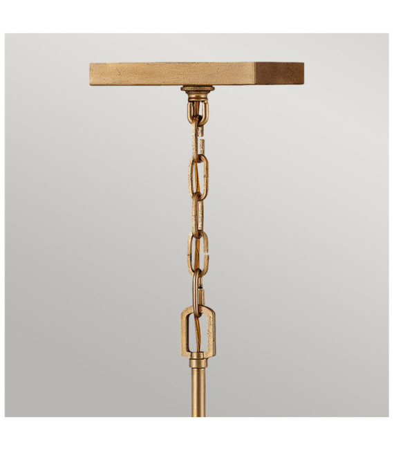 Hinkley pendant light Steel, crystal Aged brass