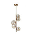 Suspension Canello Verre,Acier Miel Laiton
