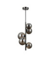 Suspension Canello Verre,Acier Chromé noir